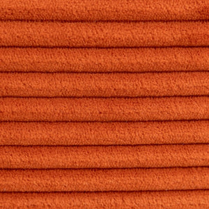 English Elm Convertible Floor Sofa Bed with Memory Foam and Ribbed Corduroy for Small Spaces Orange W395P438028