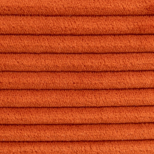 English Elm Convertible Floor Sofa Bed with Memory Foam and Ribbed Corduroy for Small Spaces Orange W395P438028