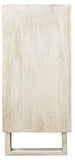 Moti Albert Cabinet, 6 Hand Carved Door in White Distressed 36009007