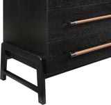 Kaya Black Vegan Leather Chest 360Black-CH Meridian Furniture