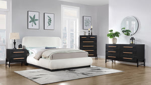 Kaya Black Vegan Leather Dresser 360Black-D Meridian Furniture