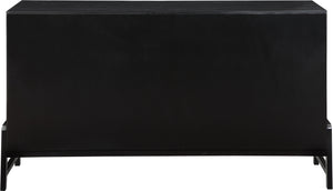 Kaya Black Vegan Leather Dresser 360Black-D Meridian Furniture