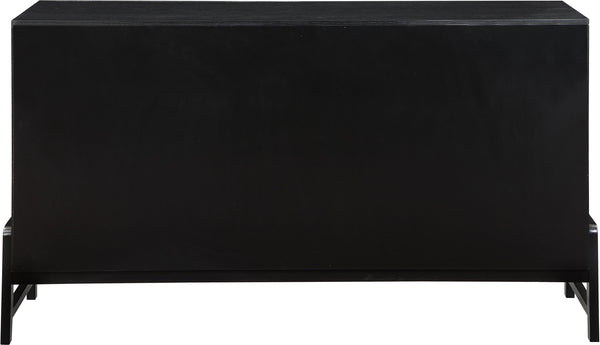 Kaya Black Vegan Leather Dresser 360Black-D Meridian Furniture