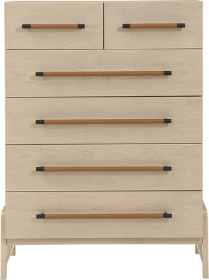 Kaya Natural Vegan Leather Chest 360Natural-CH Meridian Furniture