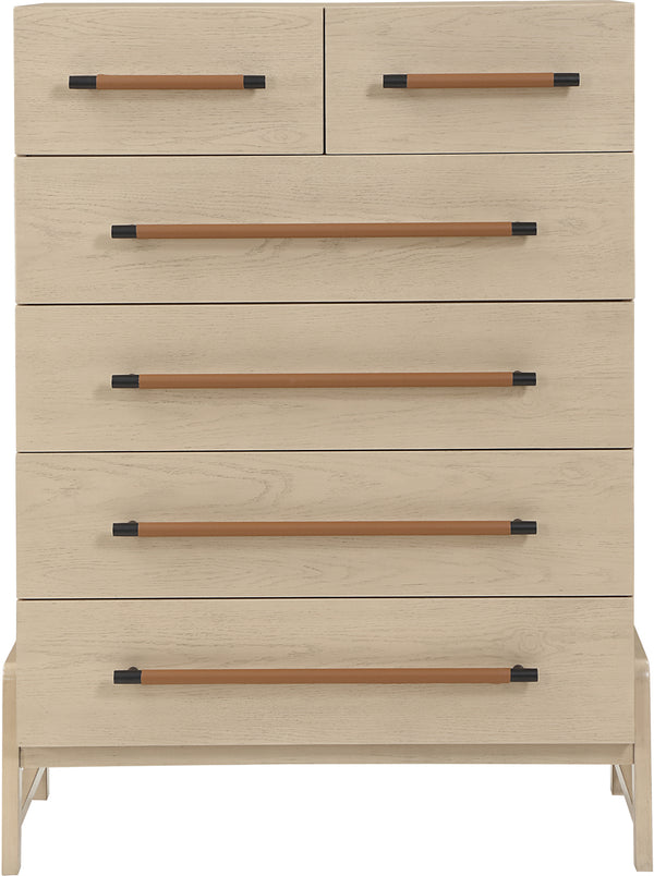 Kaya Natural Vegan Leather Chest 360Natural-CH Meridian Furniture