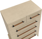 Kaya Natural Vegan Leather Chest 360Natural-CH Meridian Furniture