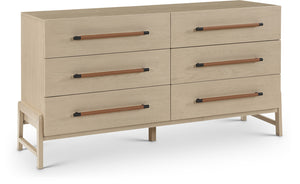 Kaya Natural Vegan Leather Dresser 360Natural-D Meridian Furniture