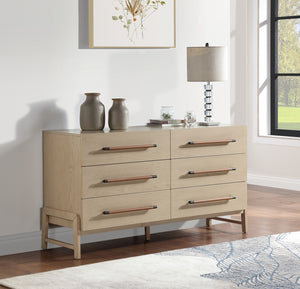 Kaya Natural Vegan Leather Dresser 360Natural-D Meridian Furniture