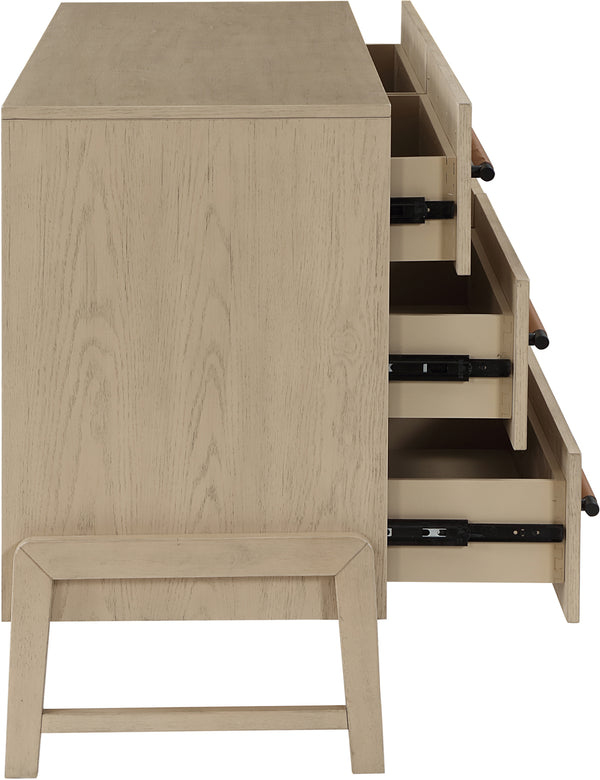 Kaya Natural Vegan Leather Dresser 360Natural-D Meridian Furniture
