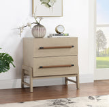 Kaya Natural Vegan Leather Night Stand 360Natural-NS Meridian Furniture