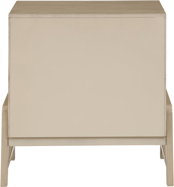 Kaya Natural Vegan Leather Night Stand 360Natural-NS Meridian Furniture
