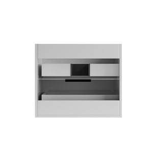 English Elm 060 Floating Wall Mounted Bathroom Vanity Cabinet with Soft Close Drawers Modern White W3520P345977