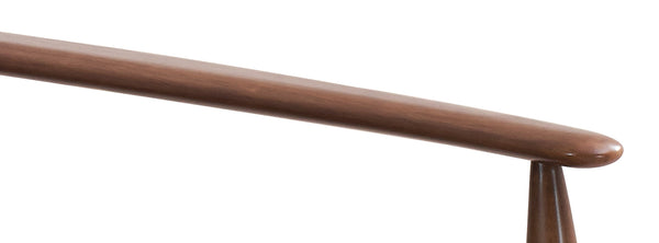 English Elm Alisa Charcoal Fabric Accent Chair with Brown Wood Finish, Removable Cushion, Foam Seat Comfort B2726S00384