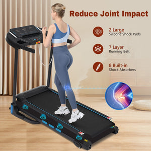 English Elm New Folding Home Treadmill 3.5hp Motor 350lb Capacity Incline Bluetooth Speaker N728P338626B