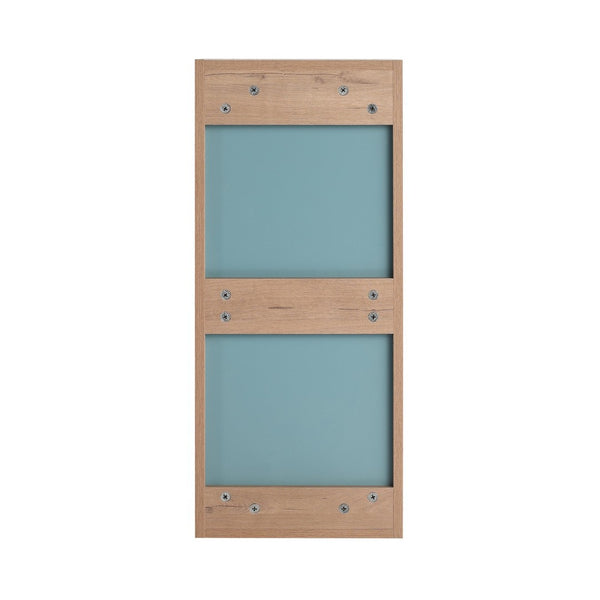 English Elm 12'' 12 Inch Wall Mounted Mirrored Bathroom Cabinet Plywood Build with Removable Organizer Insert W999P470290