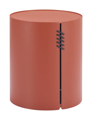 Zuo Modern Bayu Side Table - Modern Aluminum Design With Natural Elements For Versatile Home Or Hospitality Decor Brown Aluminum 704071-zuo-modern