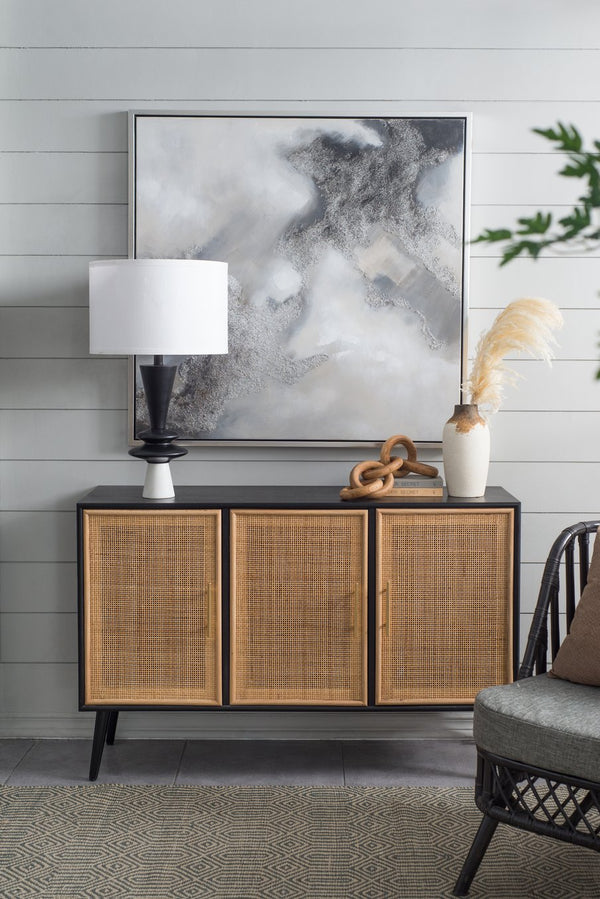 English Elm 39.4X39.4" Stormy Skies Framed Hand-Painted Wall Art - Evocative Modern Decor For Tranquil Spaces W2078P313333