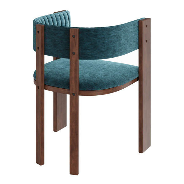 English Elm Unique Bentwood Sculptural Dining Chair Set with Cushioned Seat for Kitchen Use T3609P482845