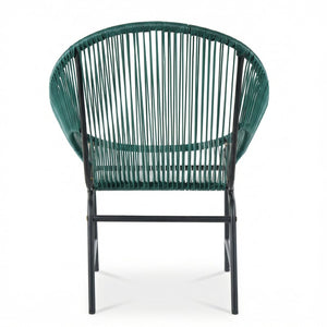 English Elm Nusa Outdoor 3 Piece Pe Rattan Chat Set with Iron Frame for Patio Balcony NUSA3PCSETTEL-N