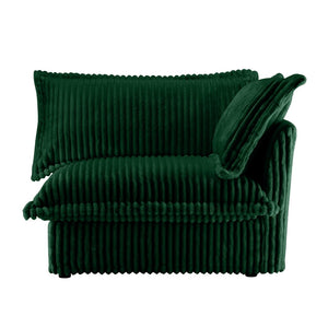English Elm Koala Corduroy Right Facing Sectional Sofa Deep Seat High Back Casual Living Room W3041P272940