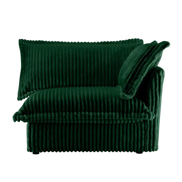English Elm Koala Corduroy Right Facing Sectional Sofa Deep Seat High Back Casual Living Room W3041P272940