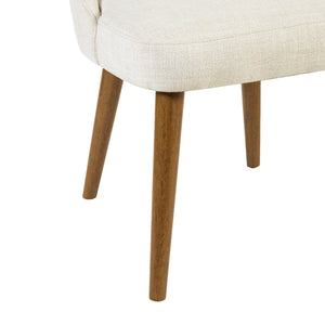 JLA Home INK+IVY - Upholstered Nola Dining Side Chairs (Set of 2) – Mid-Century Cutout Back, Padded Seats, Durable Fabric Trace II108-0371