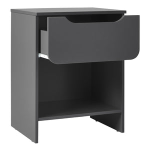 Domm Modern Scandinavian Nightstand with Open Cubby, Sleek Design & Quick 30-Minute Assembly