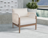 Maui Cream Water Resistant Fabric Outdoor Patio Chair 361Cream-C Meridian Furniture