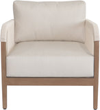 Maui Cream Water Resistant Fabric Outdoor Patio Chair 361Cream-C Meridian Furniture