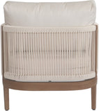 Maui Cream Water Resistant Fabric Outdoor Patio Chair 361Cream-C Meridian Furniture