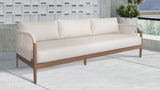 Maui Cream Water Resistant Fabric Outdoor Patio Sofa 361Cream-S Meridian Furniture