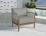 Maui Grey Water Resistant Fabric Outdoor Patio Chair 361Grey-C Meridian Furniture