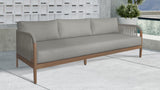 Maui Grey Water Resistant Fabric Outdoor Patio Sofa 361Grey-S Meridian Furniture