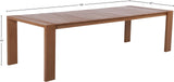 Maui Natural Outdoor Patio Dining Table 362-T Meridian Furniture