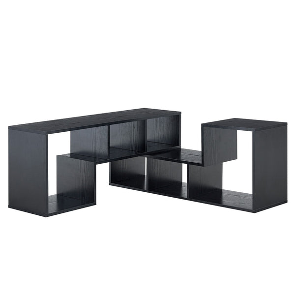 English Elm Modern Modular Mdf Entertainment Center Open Shelving Console for Any Room Layout W3875P435415