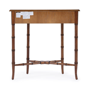 Butler Specialty Skilling Console Table With Demilune Shape And Tapered Legs - Timeless Elegance For Any Room Brown Rubberwood Solids,Mdf,Cherry Veneer 3623101-butler