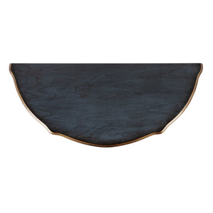 Butler Specialty Skilling Console Table With Demilune Shape And Tapered Legs - Timeless Elegance For Any Room Pastel Blue Rubberwood,Mdf,Cherry Veneer 3623483-butler