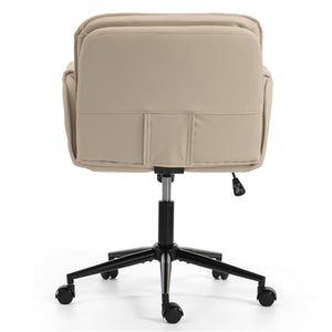 English Elm Stylish Barrel Swivel Accent Chair Upholstered Seat with Storage for Vanity or Dining W3248P424650