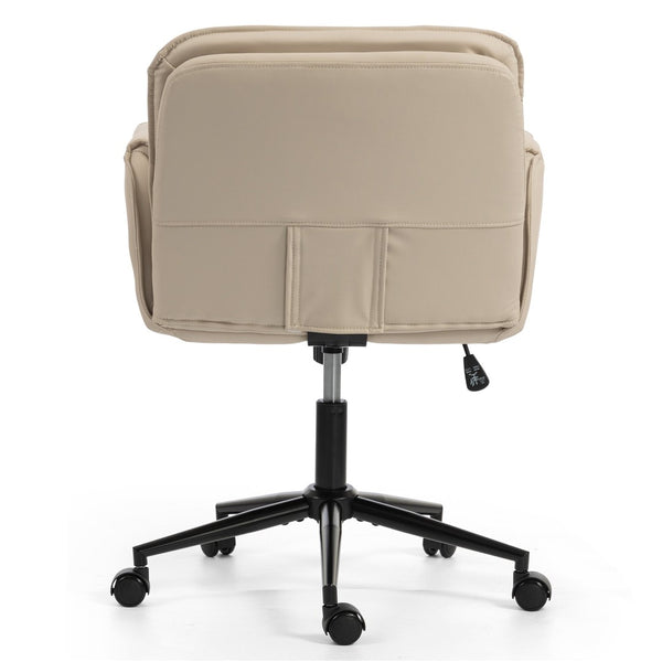 English Elm Stylish Barrel Swivel Accent Chair Upholstered Seat with Storage for Vanity or Dining W3248P424650