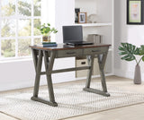 OSP Home Furnishings Jericho Rustic Writing Desk Slate Grey