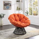 OSP Home Furnishings Papasan Chair Orange