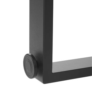 English Elm Upholstered Bench with Thick 5.5" MDF Top, Heavy-Duty Metal Legs, 550LB Capacity, Versatile Seating Black N752P374152B