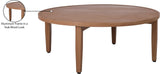 Maui Natural Outdoor Patio Coffee Table 363-C Meridian Furniture