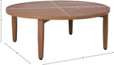 Maui Natural Outdoor Patio Coffee Table 363-C Meridian Furniture