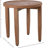 Maui Natural Outdoor Patio End Table 363-E Meridian Furniture