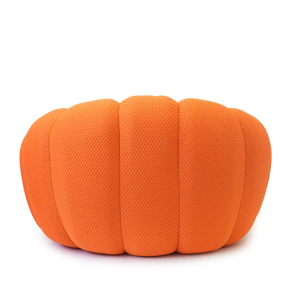 English Elm Bubble Bubble Armless Sofa Orange Modular Seat — Breathable 3D Knit, High-Density Foam Comfort, Kid-Safe Design B341P320929