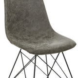 OSP Home Furnishings Trenton Chair  - Set of 4 Charcoal