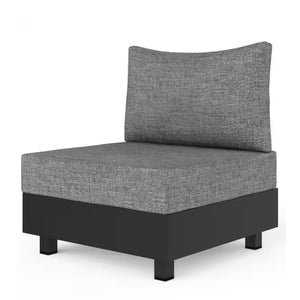 English Elm 2-piece Aluminum Modular Outdoor Chair Set with Olefin Cushions for Patio or Balcony B082P455167