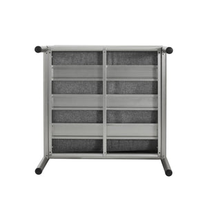 English Elm Christopher Knight Home® - Hargrove Club Chair Silver-Grey with Brushed Aluminum Frame, Braided Rope Design, Durable Olefin Cushions (97) N775P187589G