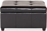 Christopher Knight Home® - Noble House - Carlsbad Bonded Leather Storage Ottoman